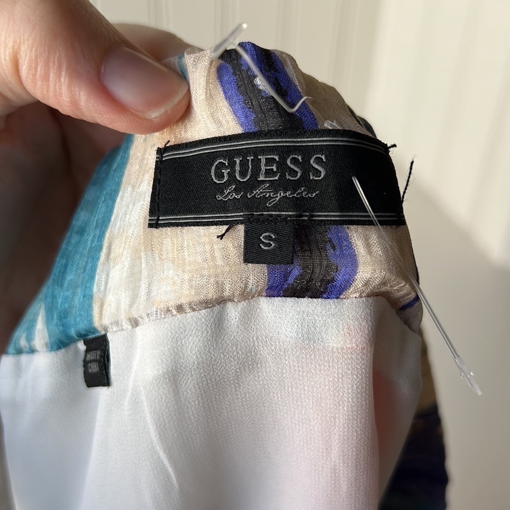 GUESS Multicolored Tiered Mini Skirt Size Small - Picture 4 of 11